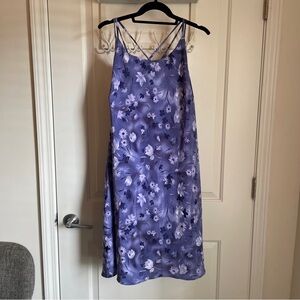 Vintage plus size floral 90s mini dress